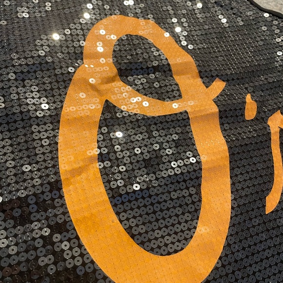 EUC Vintage PINK Baltimore Orioles Sequin Tank Top - Picture 3 of 4